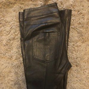 LEATHER pants TORY BURCH black  size XS